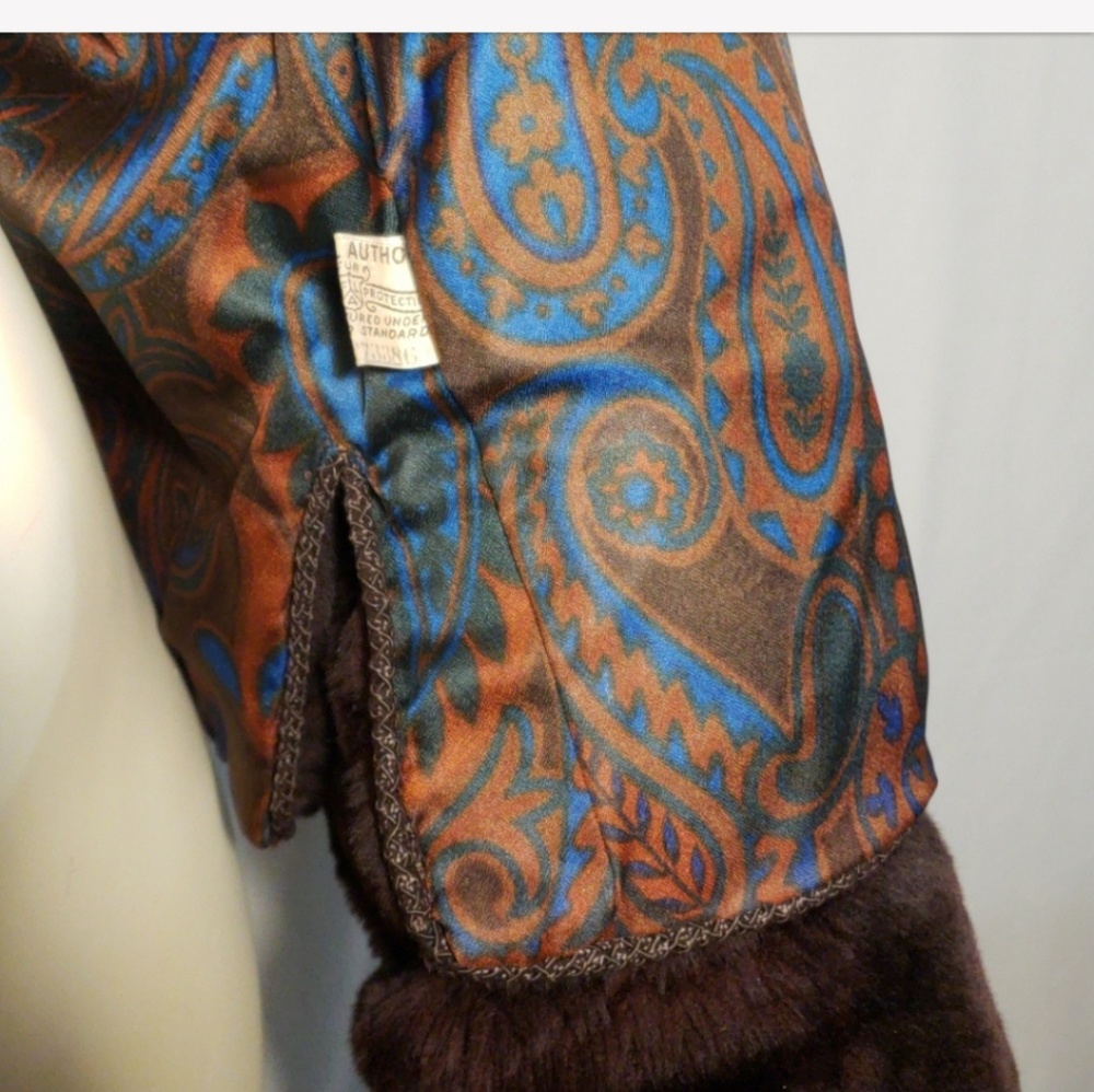 VTG Joseph Horne Co. Lesley Pittsburgh Dark Faux Fur Jacket Luxury Coat L/XL - Picture 6 of 7